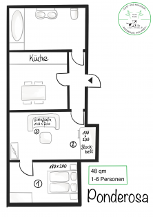 Grundriss Wohnung Ponderosa